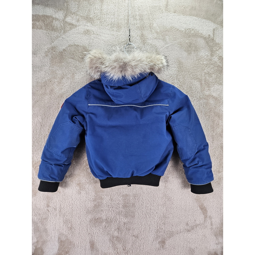 Canada Goose Kids Grizzly Bomber Jacket Removable Fur-trimmed Hood and Reflectiv - Picture 8 of 10